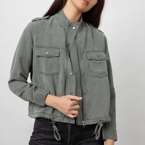 Rails - Collins Military Style Jacket in Pine Green